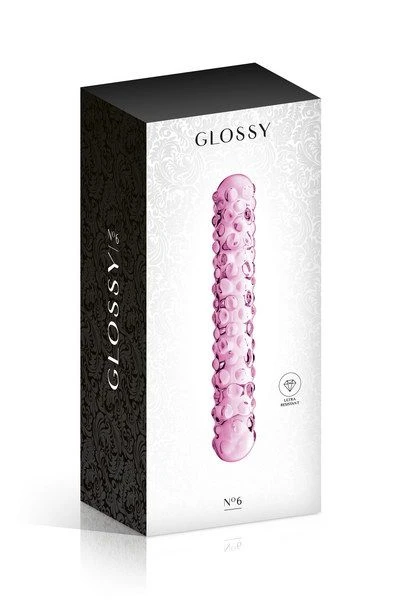 Dildo En Verre - Glossy N°6 - Rose 1 Dildo En Verre - Glossy N°6 - Rose
