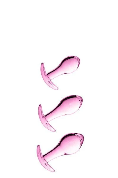Set De Plugs En Verre - Glossy N°17 - Rose 2 Set De Plugs En Verre - Glossy N°17 - Rose – Image 2