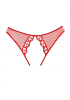 Culotte Ouverte Mirabelle - Rouge -Maison Close Magasin 76362scr 9e0f0a2f3ec478f