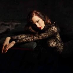 Robe Longue En Résille - Maori -Maison Close Magasin azia robe maori