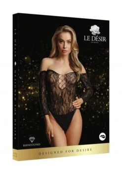 Body Ouvert En Dentelle Avec Strass - Wonder -Maison Close Magasin body dentelle strass wonder 4