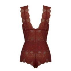 Body En Dentelle Italienne - June Terracotta -Maison Close Magasin body june terracota 5