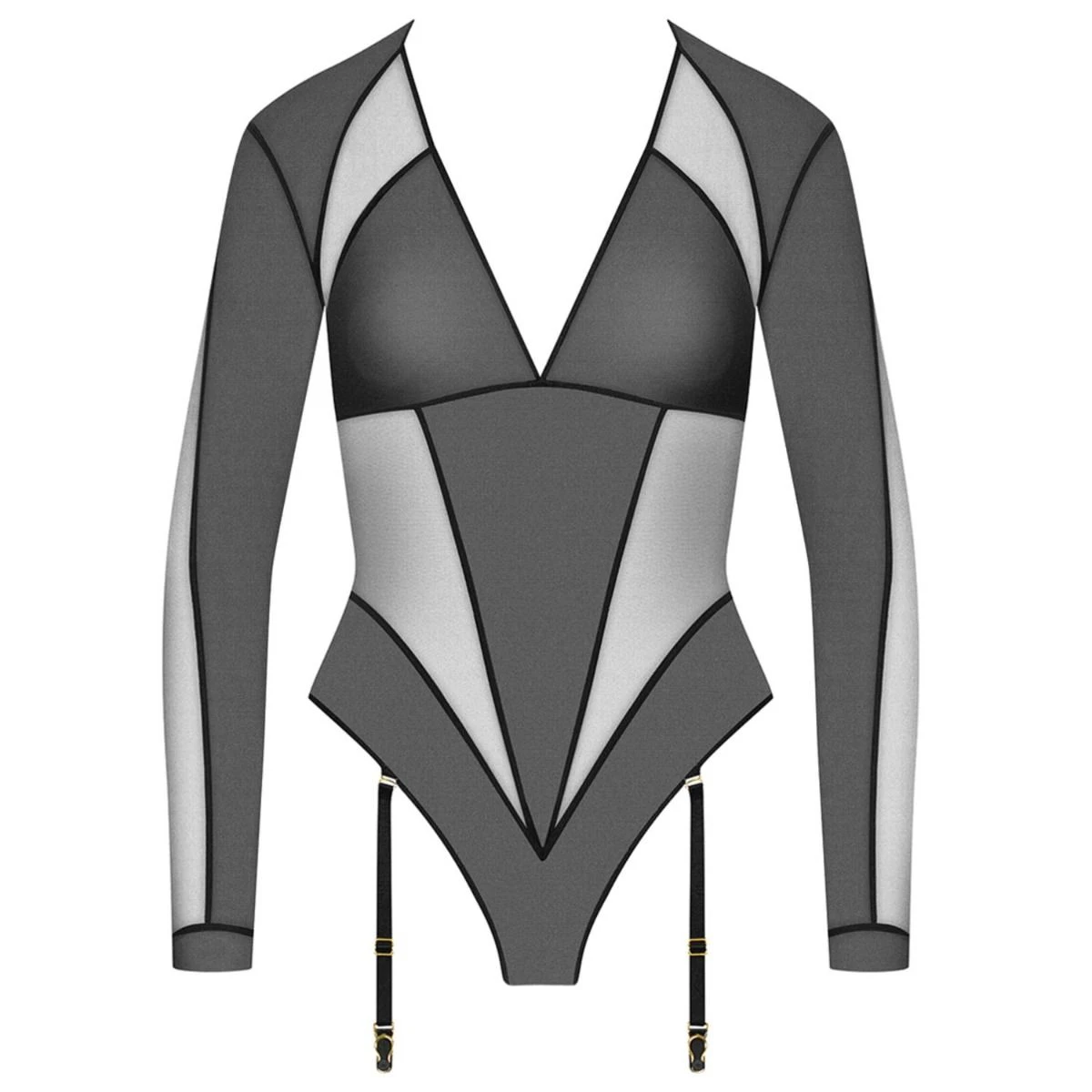 Maison Close Body En Tulle Avec Porte-jarretelles Amovibles - L'amoureuse - Dahlia Noir 2 Maison Close Body En Tulle Avec Porte-jarretelles Amovibles - L'amoureuse - Dahlia Noir – Image 2