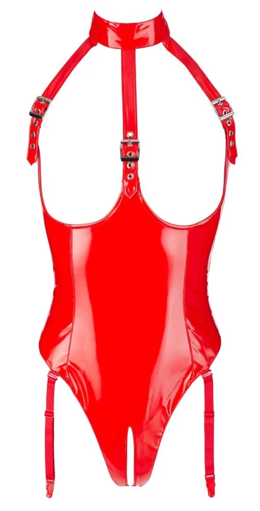 Body Seins Nus En Vinyle Rouge 1 Body Seins Nus En Vinyle Rouge