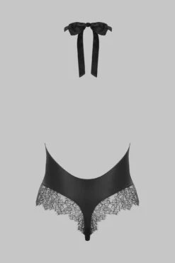 Maison Close Body String En Soie Encolure Américaine - Rendez-vous Noir -Maison Close Magasin body string encolure americaine rdv noir 6