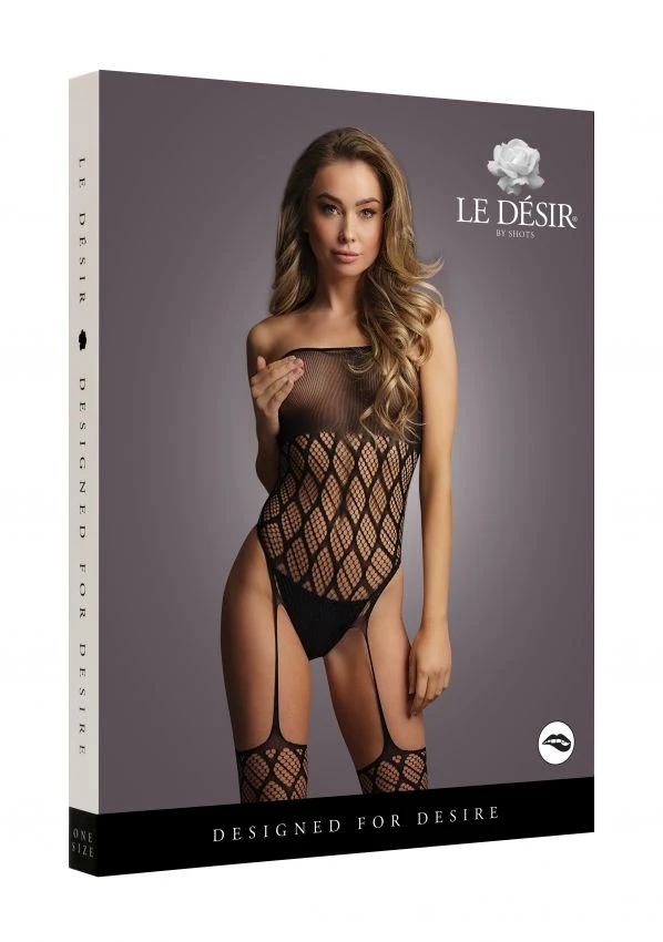 Bodystocking Bustier Avec Motifs Graphiques - Stephanie 4 Bodystocking Bustier Avec Motifs Graphiques - Stephanie – Image 4