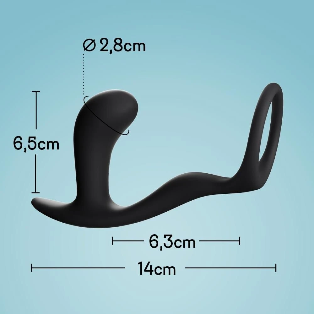 Fun Factory Plug Prostatique Avec Cockring - Bootie Ring 1 Fun Factory Plug Prostatique Avec Cockring - Bootie Ring