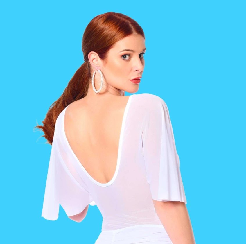 Top En Résille Blanche - Aloha 2 Top En Résille Blanche - Aloha – Image 2