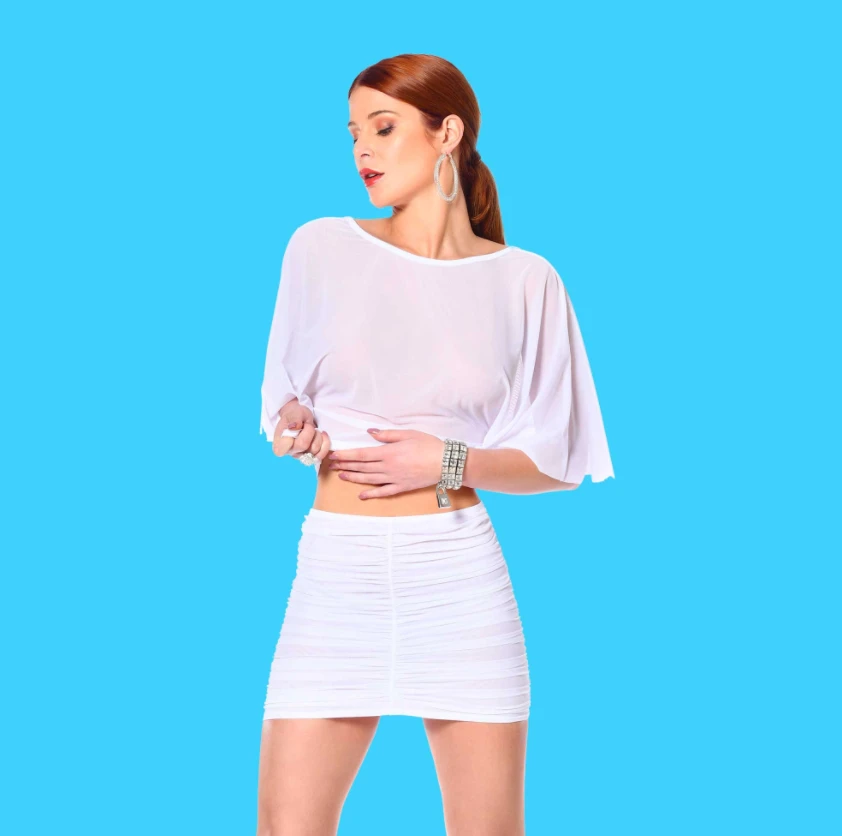 Top En Résille Blanche - Aloha 3 Top En Résille Blanche - Aloha – Image 3