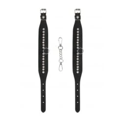 Chevillères En Simili Cuir Et Strass 5 Chevillères En Simili Cuir Et Strass -Maison Close Magasin chevilleres cuir strass 3