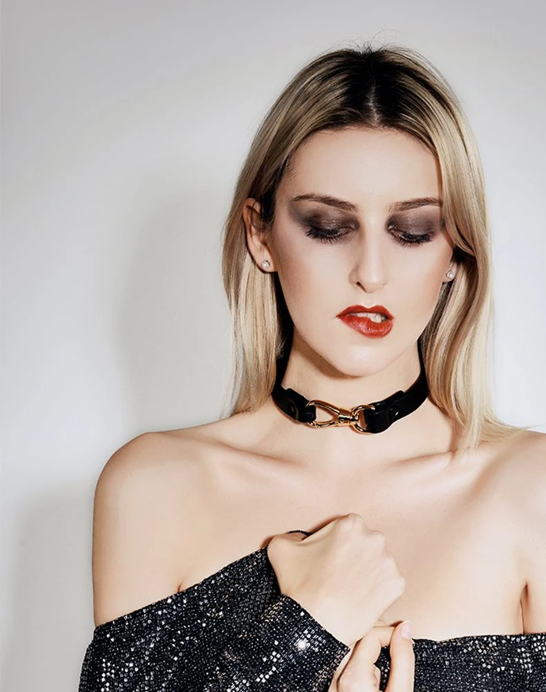 Choker Captivate - Noir Et Or 3 Choker Captivate - Noir Et Or – Image 3