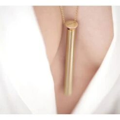 Collier Vibrant Plaqué Or 24 Carats -Maison Close Magasin collier vibro crave or 1