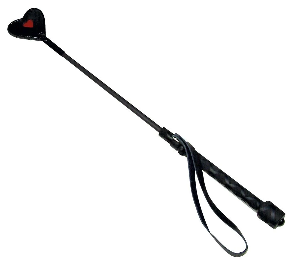 Cravache En Simili Cuir Avec Embout Coeur 1 Cravache En Simili Cuir Avec Embout Coeur