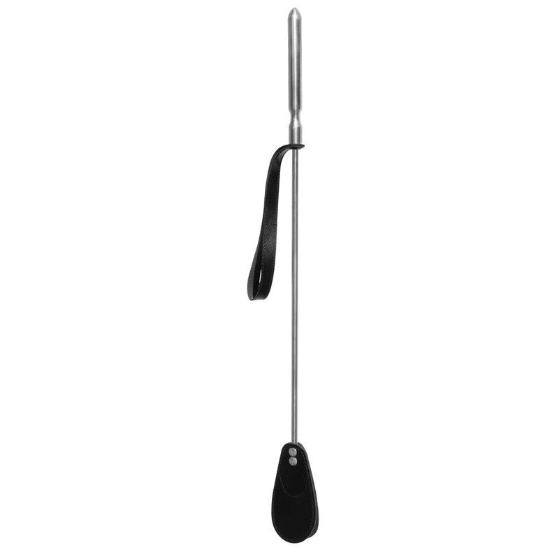 Cravache Longue Mèche Ronde En Cuir Et Acier 1 Cravache Longue Mèche Ronde En Cuir Et Acier