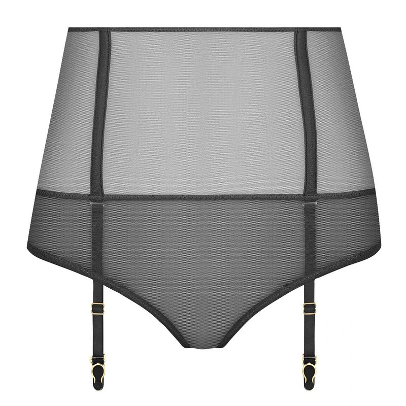 Maison Close Tanga Ouvert Porte-jarretelles - L'Amoureuse - Dahlia Noir 2 Maison Close Tanga Ouvert Porte-jarretelles - L'Amoureuse - Dahlia Noir – Image 2