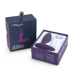 We-Vibe Plug Anal Télécommandé Ditto - Violet -Maison Close Magasin ditto box purple open