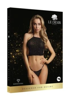Ensemble Top Et String-ouvert Avec Strass - Festive Set