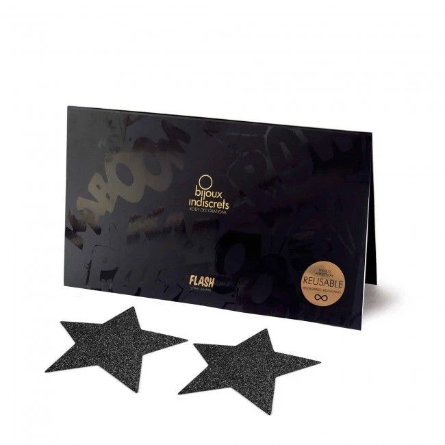 Bijoux Indiscrets Nippies Etoiles - Noir 1 Bijoux Indiscrets Nippies Etoiles - Noir