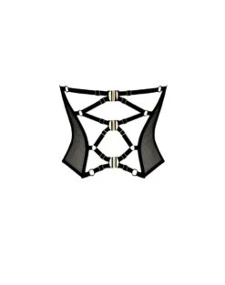 Guêpière En Dentelle, Tulle Et Soie - Météorite -Maison Close Magasin guepiere dentelle meteorite 4 1