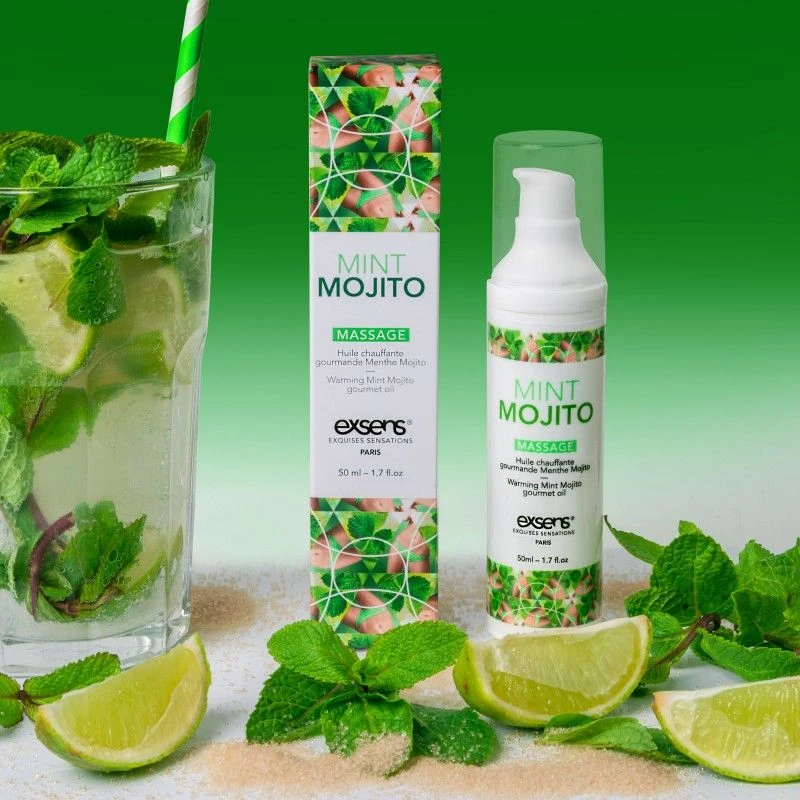 Huile De Massage Chauffante Et Comestible - Mojito 2 Huile De Massage Chauffante Et Comestible - Mojito – Image 2