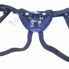 Harnais Pour Gode-ceinture Avec Plastron Amovible - Cuir Souple Bleu