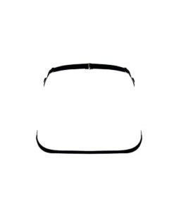 Jupe Harnais En Velours Et Attaches Or - Strap Skirt Shade Of Darker