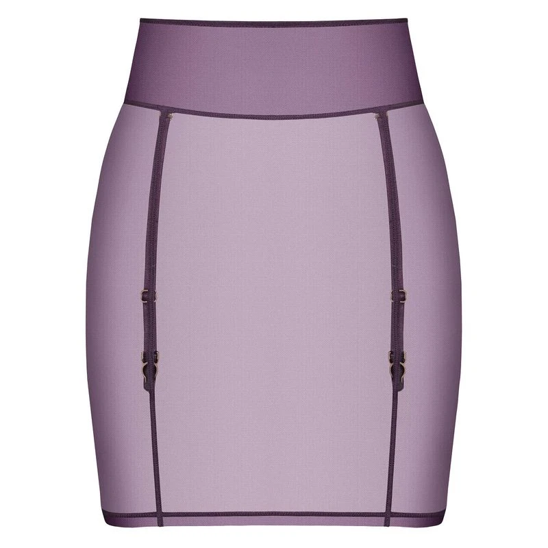 Maison Close Jupe Porte-jarretelles - L'Amoureuse - Orchidée Violette 2 Maison Close Jupe Porte-jarretelles - L'Amoureuse - Orchidée Violette – Image 2