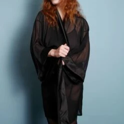 Kimono Court En Mousseline De Soie -Maison Close Magasin kimono court 3 1