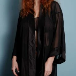 Kimono Court En Mousseline De Soie -Maison Close Magasin kimono court 6 1