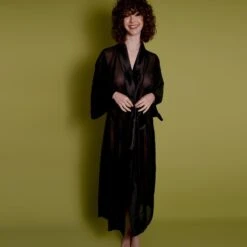 Kimono Long Mousseline De Soie 7 Kimono Long Mousseline De Soie -Maison Close Magasin kimono long 1
