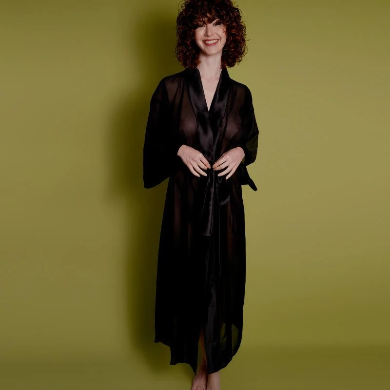 Kimono Long Mousseline De Soie 4 Kimono Long Mousseline De Soie – Image 4