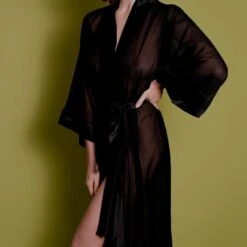 Kimono Long Mousseline De Soie