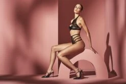 Culotte Haute à Perles - London -Maison Close Magasin london high waist brief top 2 min