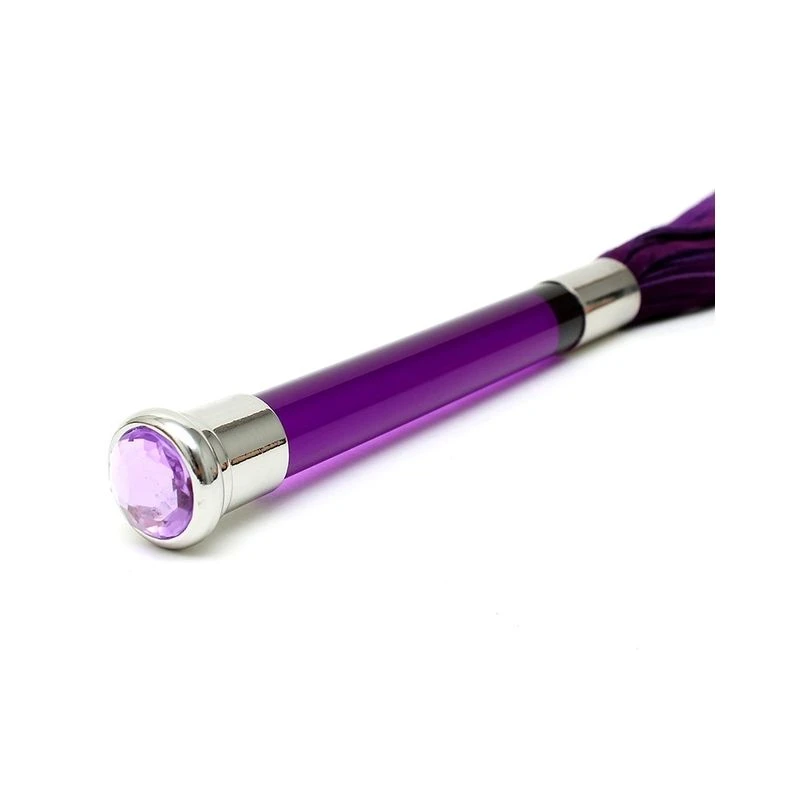 Martinet En Daim Manche En Verre - Violet 4 Martinet En Daim Manche En Verre - Violet – Image 4