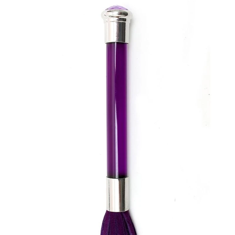 Martinet En Daim Manche En Verre - Violet 5 Martinet En Daim Manche En Verre - Violet – Image 5