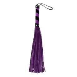 Alternative view of Martinet Long En Daim 36 Lanières - Violet Et Noir