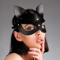Masque De Chat En Cuir
