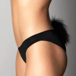 Maison Close Masque Lapin Avec Pompon -Maison Close Magasin masque de lapin maison close les fetiches noir 3