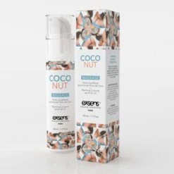 Huile De Massage Chauffante Et Comestible - Noix De Coco