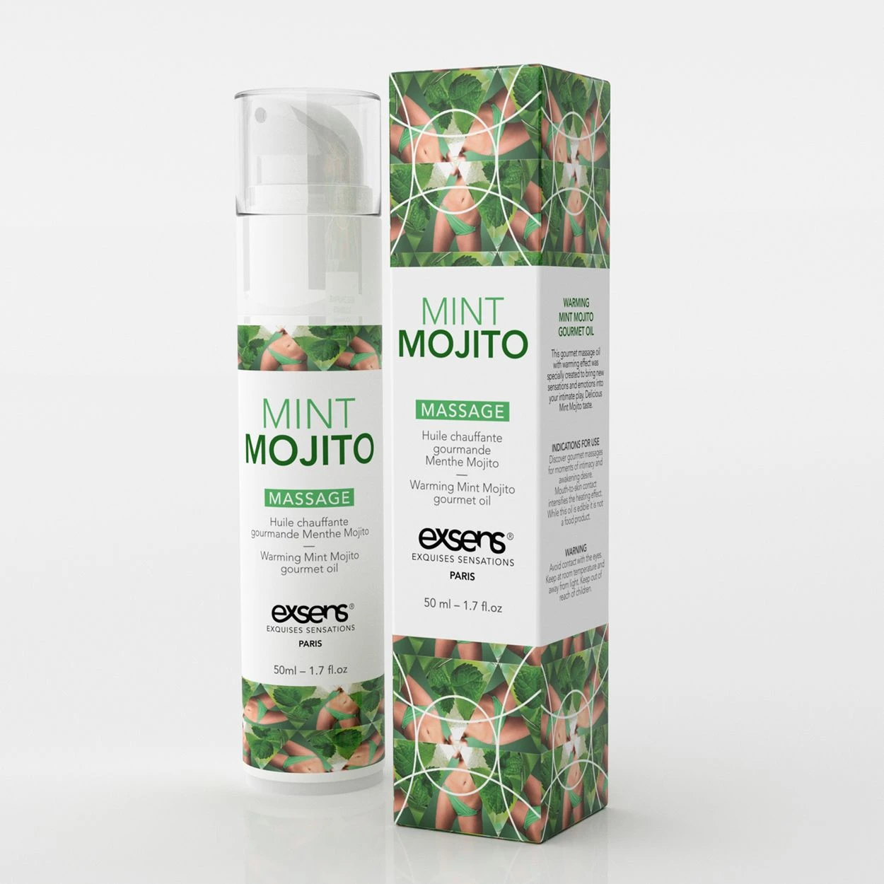 Huile De Massage Chauffante Et Comestible - Mojito 1 Huile De Massage Chauffante Et Comestible - Mojito