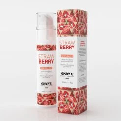 Huile De Massage Chauffante Et Comestible - Fraise