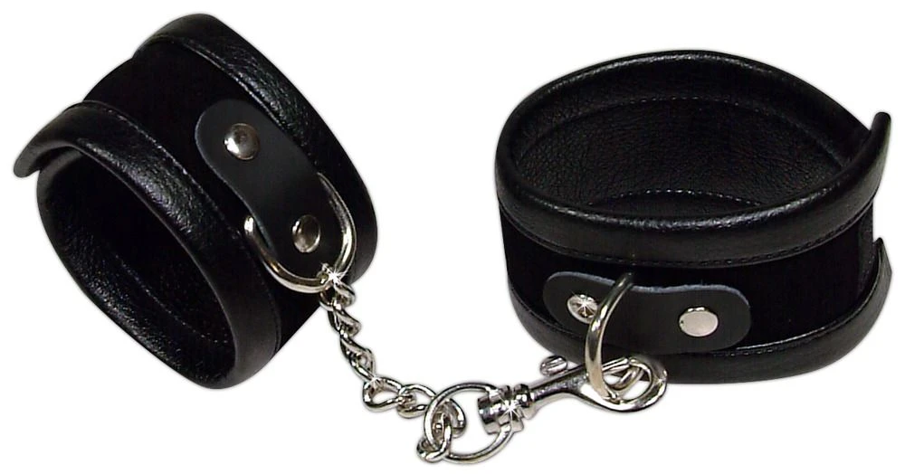 Menottes En Simili Cuir Et Velcro 1 Menottes En Simili Cuir Et Velcro