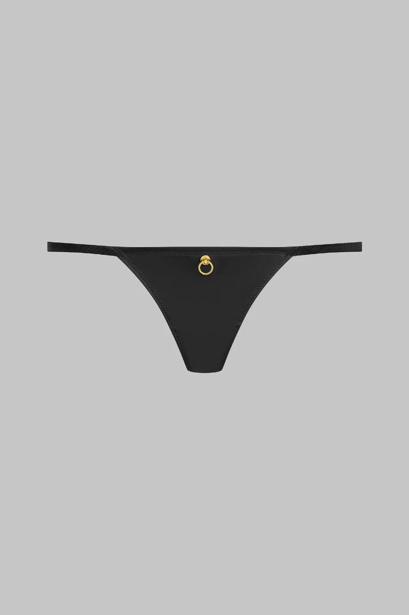 Maison Close Mini String Ajustable - Chambre Noire Or 3 Maison Close Mini String Ajustable - Chambre Noire Or – Image 3