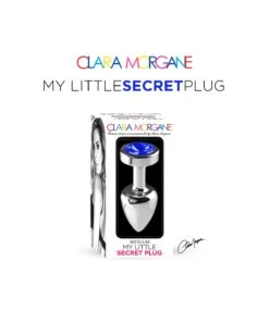 Alternative view of Plug Anal En Aluminium Avec Cristal Bleu - Taille M
