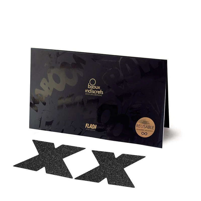 Bijoux Indiscrets Nippies Croix - Noir 3 Bijoux Indiscrets Nippies Croix - Noir – Image 3