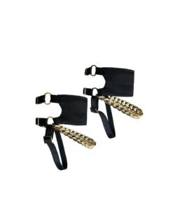 Bijou De Chevilles En Satin Et Or - Obsidian