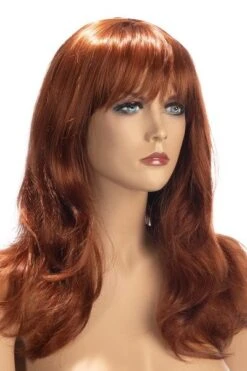 Perruque Rousse Longue à Frange - Fiona