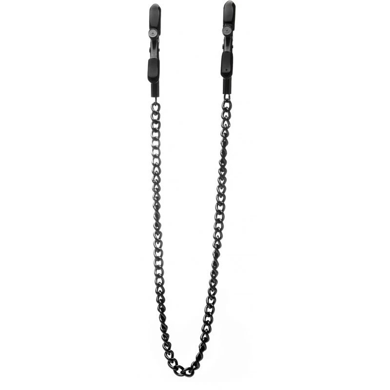 Pinces à Seins Réglables Avec Vis En Acier - Noires 1 Pinces à Seins Réglables Avec Vis En Acier - Noires