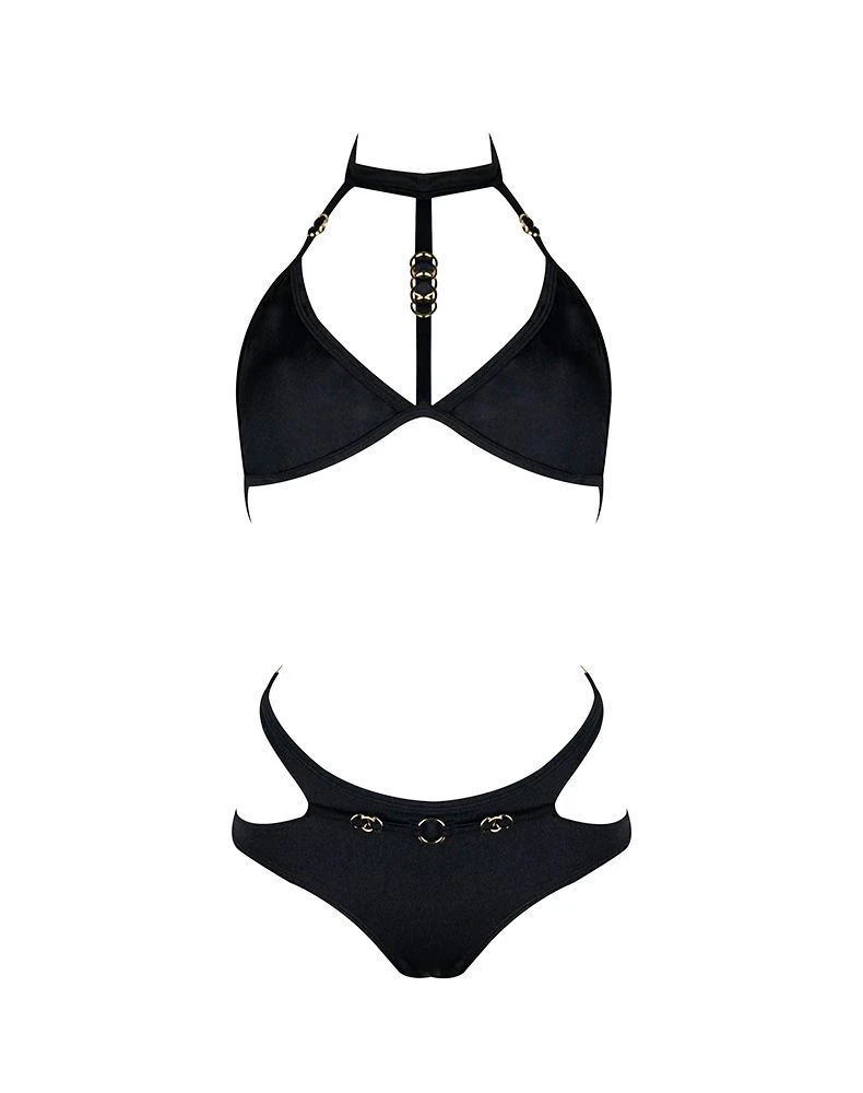 Playsuit Maillot Avec Bijoux Plaqués Or - Pebble 3 Playsuit Maillot Avec Bijoux Plaqués Or - Pebble – Image 3