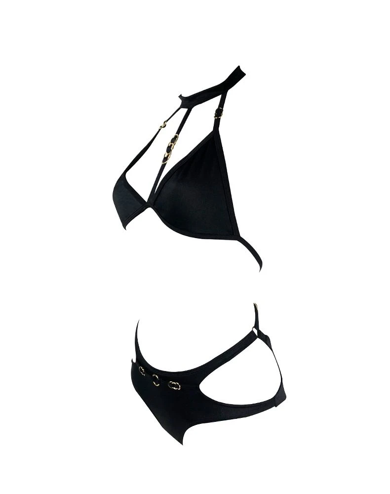 Playsuit Maillot Avec Bijoux Plaqués Or - Pebble 5 Playsuit Maillot Avec Bijoux Plaqués Or - Pebble – Image 5